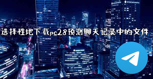 方法选择性地下载pc28预测聊天记录中的文件