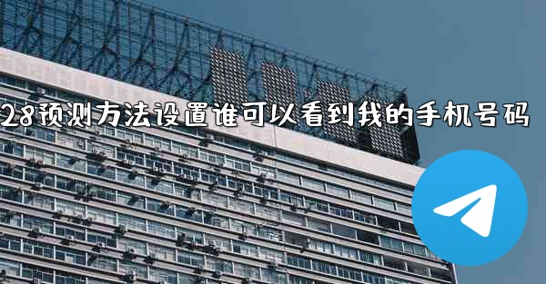 pc28预测方法设置谁可以看到我的手机号码