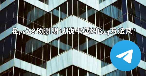 在pc28预测测试版中遇到Bug方法反馈