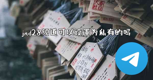 jnd28频道可以设置为私有的吗