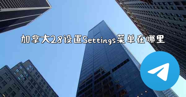 加拿大28设置Settings菜单在哪里