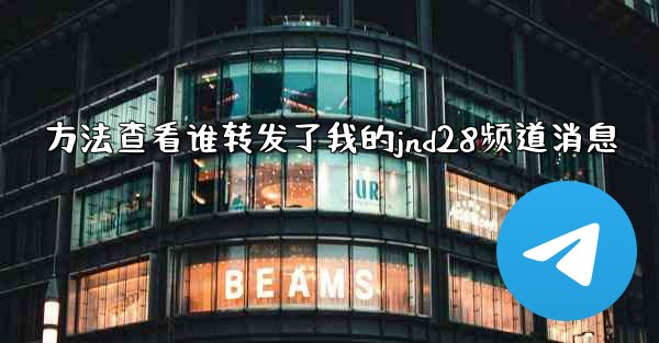 方法查看谁转发了我的jnd28频道消息