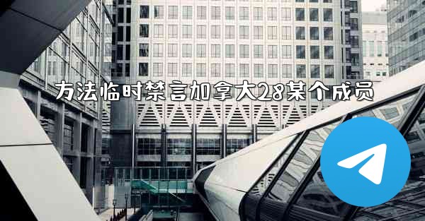 方法临时禁言加拿大28某个成员